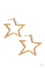 Load image into Gallery viewer, PAPARAZZI All-Star Attitude - Gold EARRINGS
