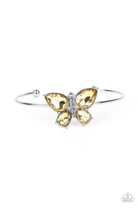 PAPARAZZI Butterfly Beatitude - Yellow BRACELETS