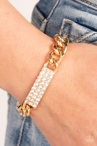 PAPARAZZI Icy Impact - Gold BRACELETS