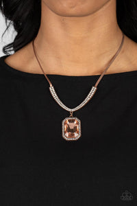 PAPARAZZI Fit for a DRAMA QUEEN - Copper NECKLACE