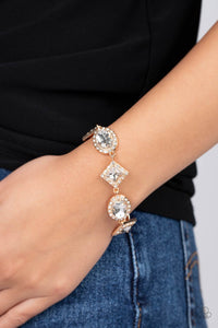 PAPARAZZI Decade of Dazzle - Gold BRACELET