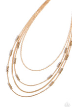 Load image into Gallery viewer, PAPARAZZI Metallic Monarch - Gold NECKLACES
