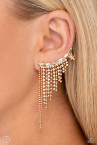 PAPARAZZI Tapered Tease - Gold EAR CRAWLERS