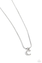 Load image into Gallery viewer, PAPARAZZI Seize the Initial - Silver - C - NECKLACES
