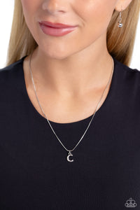 PAPARAZZI Seize the Initial - Silver - C - NECKLACES