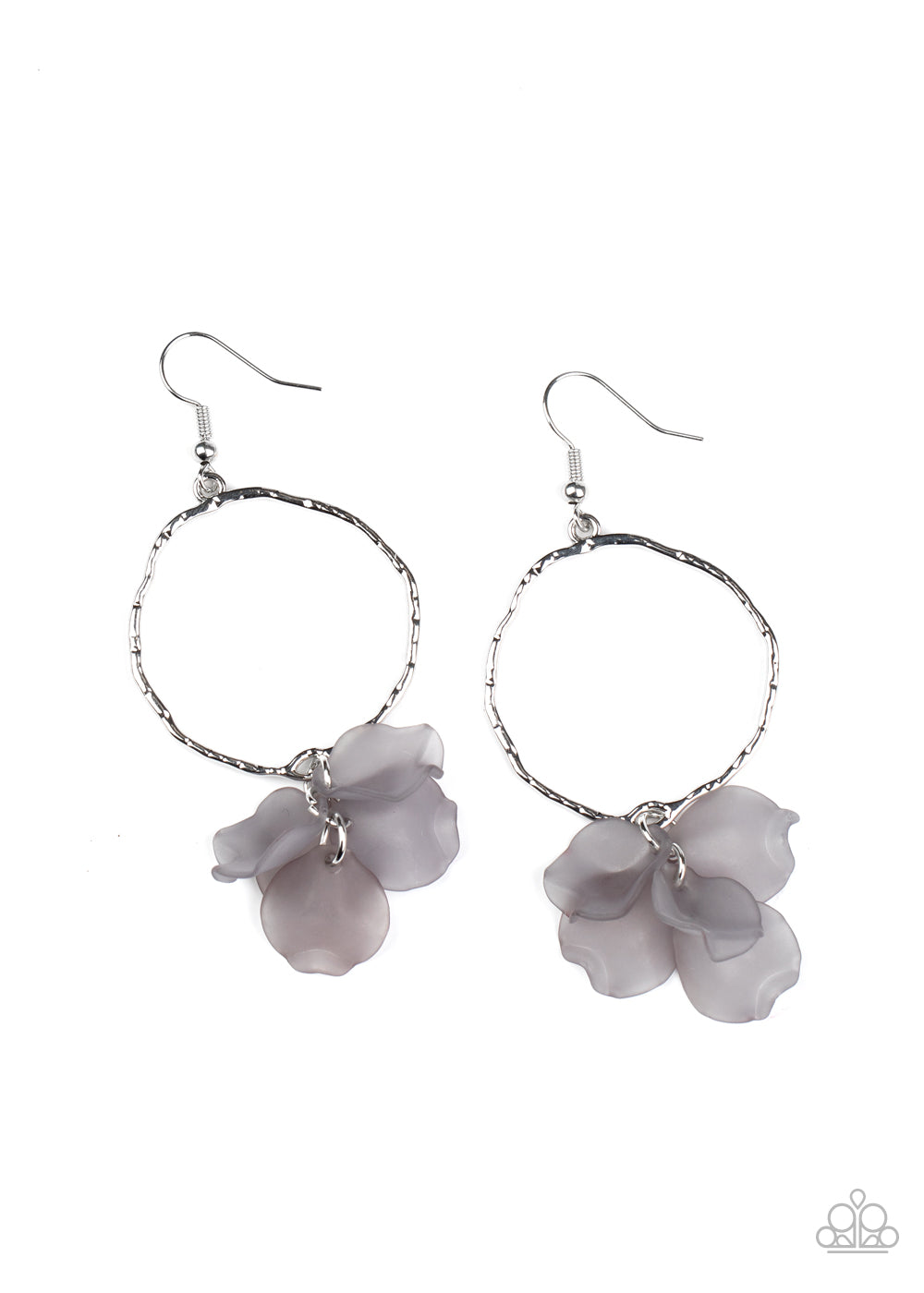 PAPARAZZI  Petals On The Floor - Silver EARRINGS