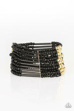 Load image into Gallery viewer, PAPARAZZI Rural Retreat Metallic Black and Gold Seed Beads - Bracelet
