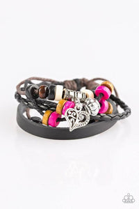 PAPARAZZI Desert Heart - Pink Paparazzi Bracelet