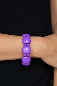 PAPARAZZI Dont Be So NOMADIC! - Purple Stones - Bracelet