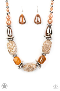 PAPARAZZI In Good Glazes - Peach NECKLACES