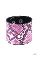 Load image into Gallery viewer, PAPARAZZI THE REST IS HISS-TORY - PURPLE - SNAKE - WRAP BRACELET
