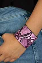 Load image into Gallery viewer, PAPARAZZI THE REST IS HISS-TORY - PURPLE - SNAKE - WRAP BRACELET
