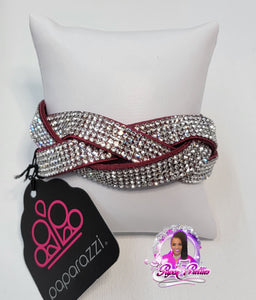 Paparazzi HOT PINK BRAIDED URBAN bracelet