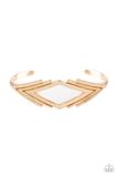 PAPARAZZI In Total De-NILE - Gold - Cuff Bracelet