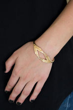 Load image into Gallery viewer, PAPARAZZI In Total De-NILE - Gold - Cuff Bracelet
