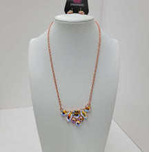 Load image into Gallery viewer, PAPARAZZI SHINY COPPER LOP OIL SPILL NECKLACE
