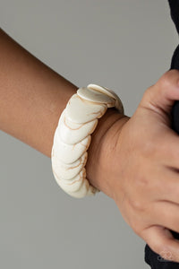 PAPARAZZI Nomadic Nature - White Bracelets