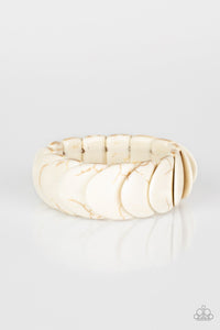 PAPARAZZI Nomadic Nature - White Bracelets